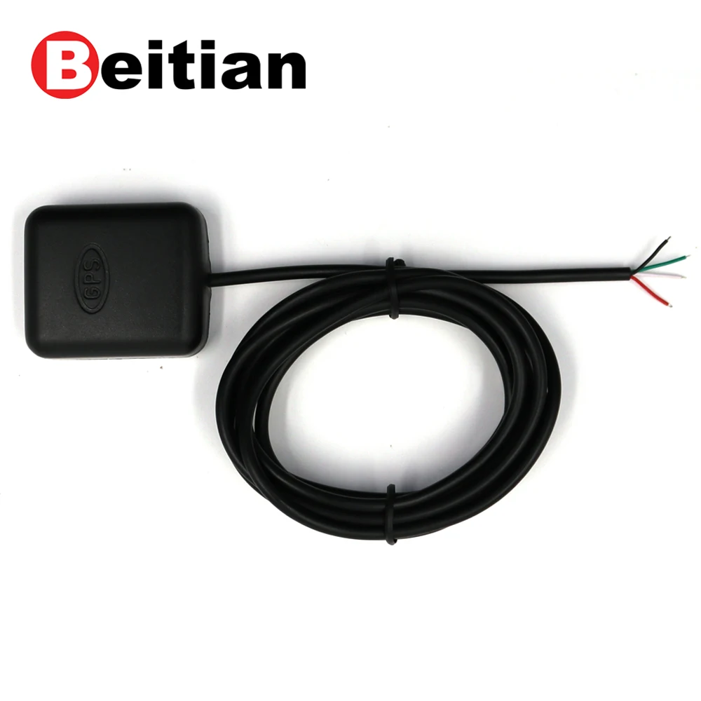 Beitian TTL 4 Cable: Red VCC Green RX White TX Black GND Double-sided tape GPS Receiver 9600bps 5.0V BS-72N