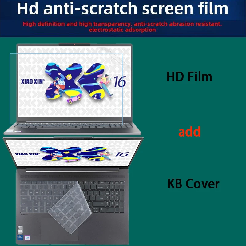 For IdeaPad Slim 3 16IPH11 Keyboard Film Laptop Screen Protective Film Toughened Film Anti-blue Film Matte Anti-reflective Film