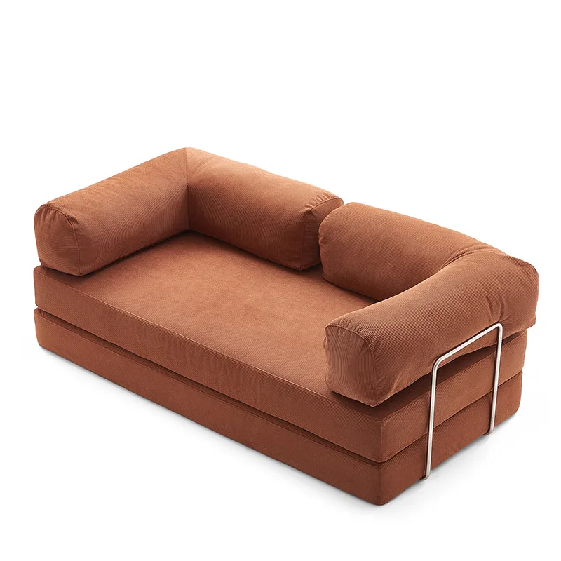 Fabric sofa can be vacuum compression small apartment living room disassembly folding lazy sofa bed