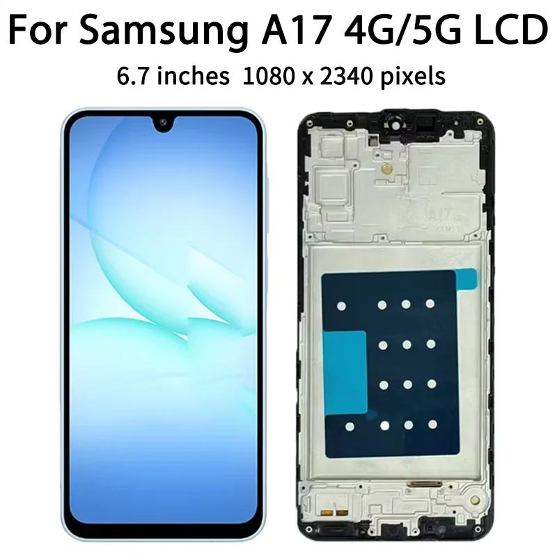 Ekran wyświetlacza A17 do Samsung A17 4G A175 A176 SM-A175F SM-A176B, wyświetlacz LCD z ekranem dotykowym, digitizer, moduł do wymiany — zdjęcie produktu 3