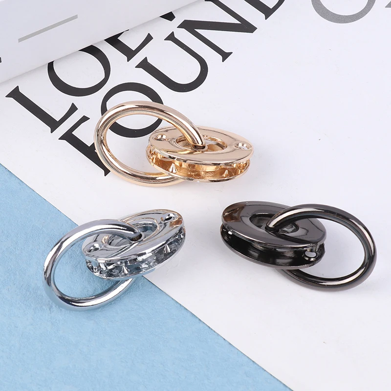 1Pc Metal Buckles Bag Side Hook Eyelet O Ring Clasp Screws Connect Handbag Handle Leather Bags Strap Belt Hardware Accessory