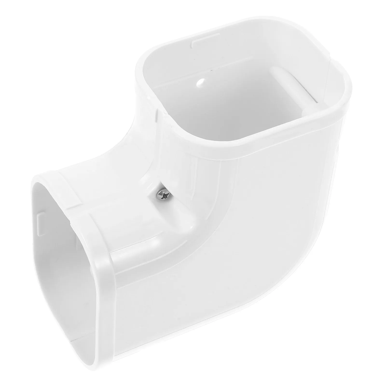 Air Conditioner Line Cover PVC Bend Pipe Central Air Conditioning Flat Elbow Line Cover Mini Split Kit Easy Installation