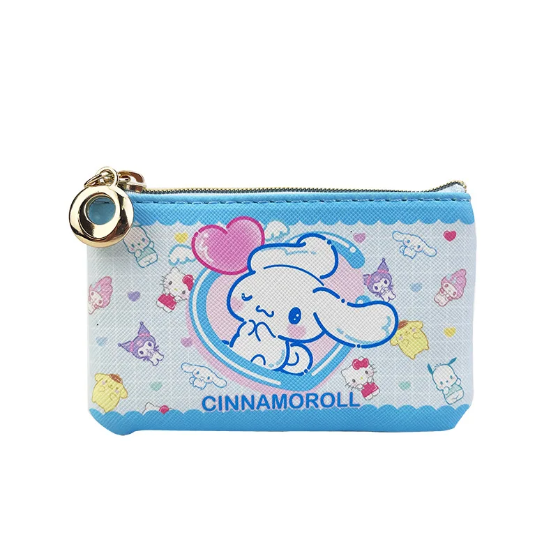 Cartoon Cute Sanrio Kt Cat Children's Fashion Girls Bank Card Hello Kitty Coin Purse Coin Bag Mini Cute Zipper Creative Wallet view 2