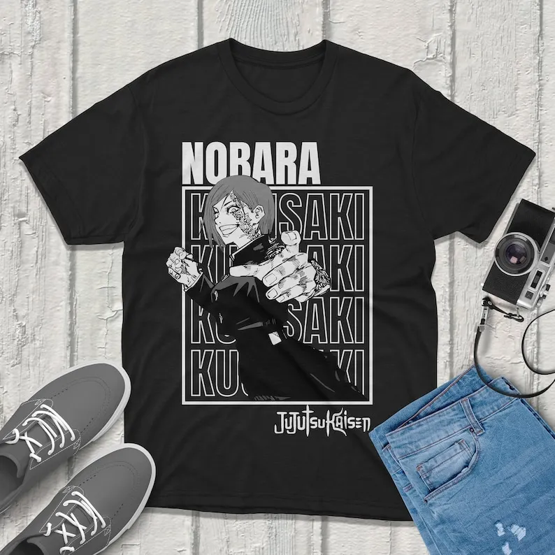 Nobara Kugisaki Jujutsu Kaisen T-Shirt Vintage Streetwear Premium Quality Apparel Featuring Your Favorite Characters Perfect for