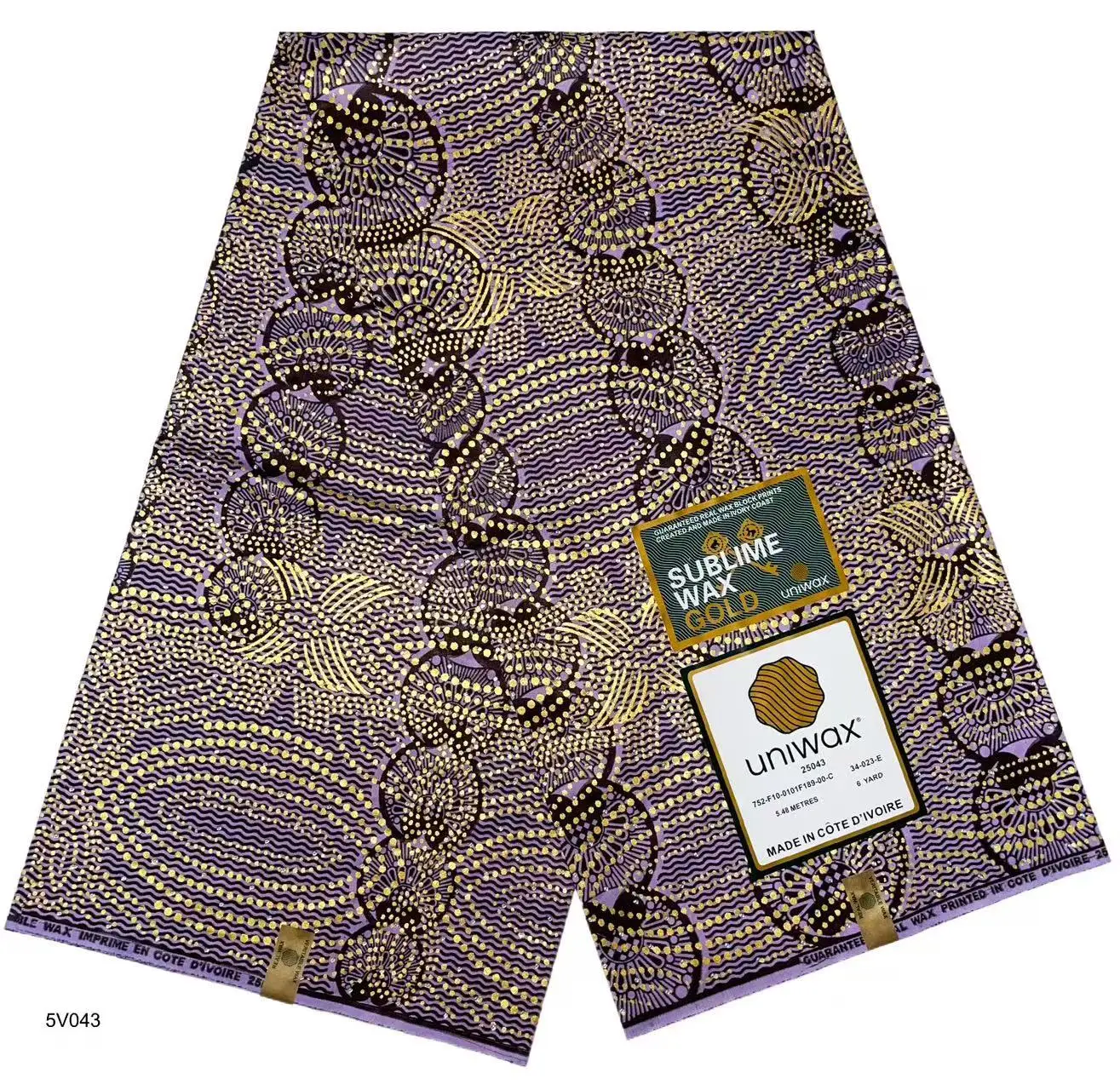 

2025 Nigerian Stone Golden-Wax Print African Fabrics High Quality for Patchwork New Style Fabric for Clothing Home Decor T11