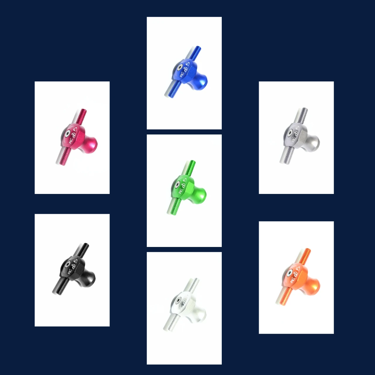 قفل الإطارات الاحتياطية من الألومنيوم GPM لـ LOSI 1/6 Super Baja Rey LOS250024