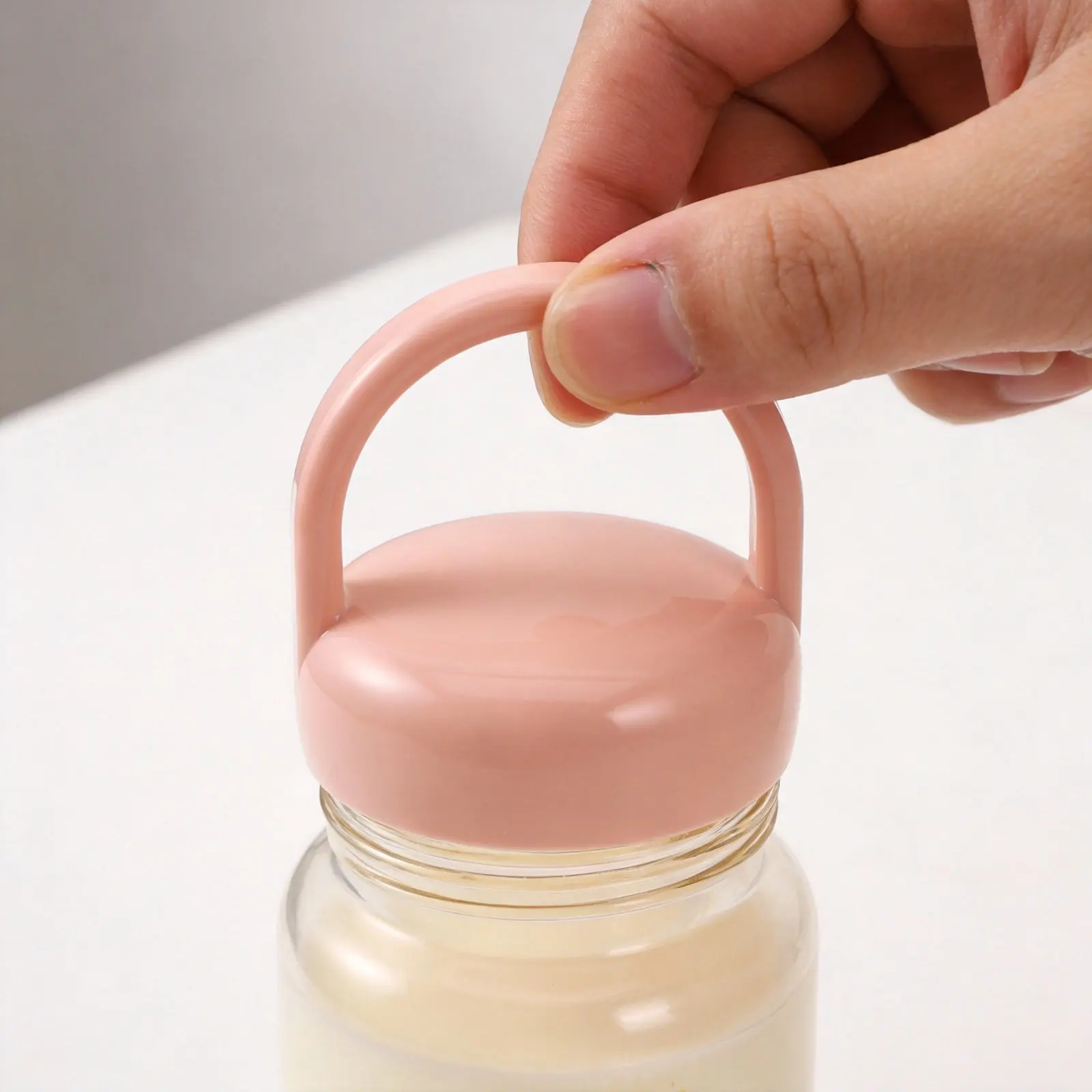 

3Pcs Baby Bottle Caps Screw Top Lid Replacement Plastic Round Cover Handle Leakproof Travel Storage Universal Milk Bottle