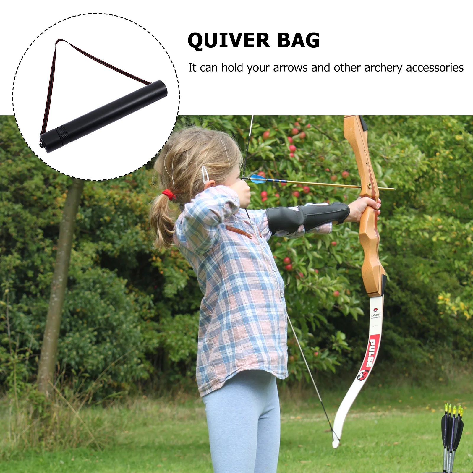 

Plastic Arrow 93cm Telescopic Durable Retractable Storage Carry Archery Accessories Hunting Supplies Arrow Bag Bag