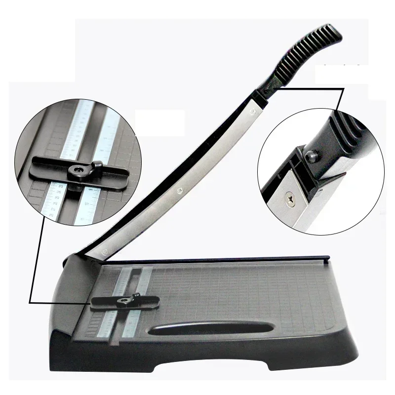 New Upgrade 220V Guillotine Cutter Steel Base Paper Cutter A3 Photo Paper Trimming Cutting Machine 18 Inch Document Cutting Mach