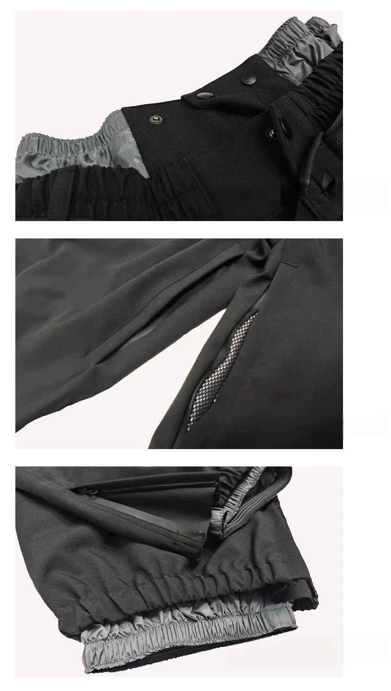 John Snow Neue Winter-wasserdichte Damen- und Herren-Skihose, atmungsaktiv, winddicht, Schneehose, Outdoor, männlich und weiblich, Snowboardhose – Detail 16