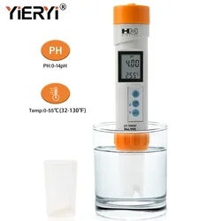 Yieryi Digital PH-200 Ph Meter Professional Aquarium Swimming Pool PH Testers Acidity 0-14 Ph Water Quality Detector Monitor ATC