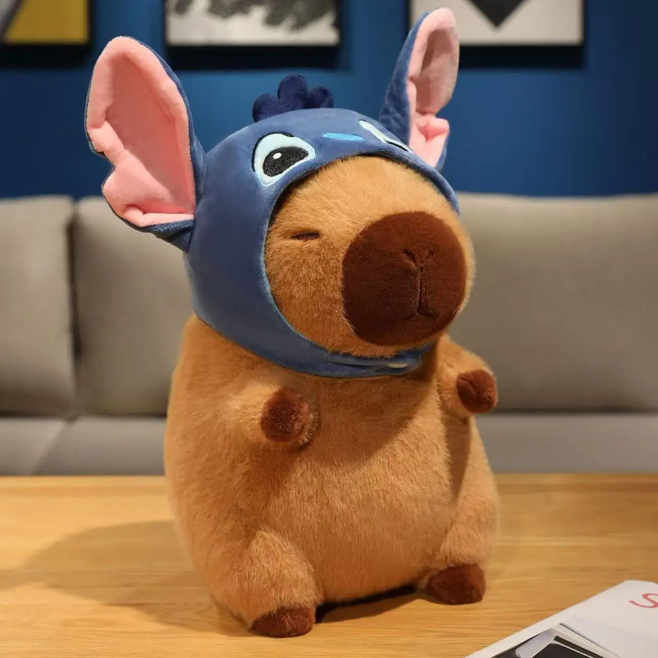 

Miniso's latest Stitch headband with stuffed plush toys, cartoon anime cute pillows, children's birthday gifts, fun dolls