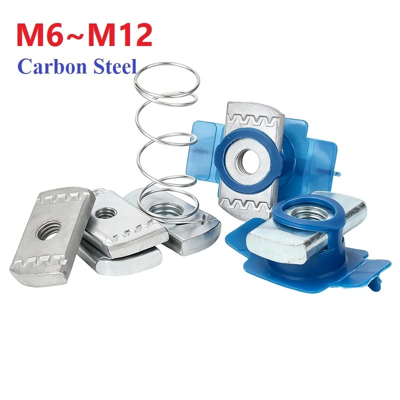 porcas-borboleta-retangulares-m6~m12-zincadas-galvanizadas-a-quente-dacromet-com-bloco-de-plastico-para-fixacao-por-pressao
