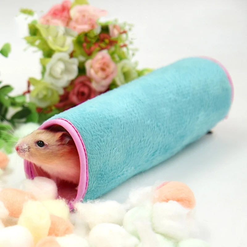 Hamster Hanging Hammock Warm Bed Soft Mat Small Pet Cage Hideout Tunnel Cave for Rat Ferret Pig Squirre