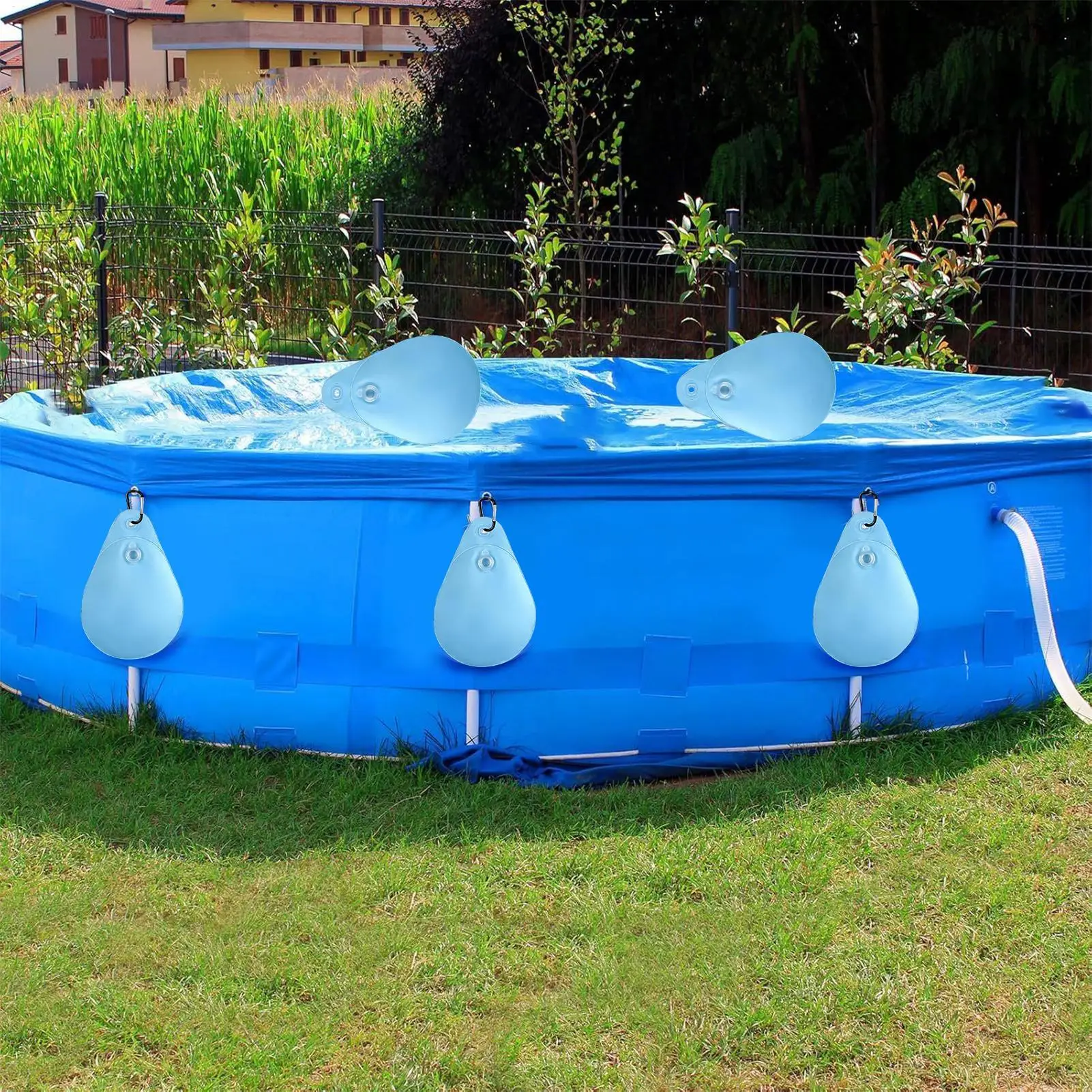 Cubierta para piscina, bolsas de agua gruesas y resistentes, cubierta para piscina de otoño, bolsa de agua para patio trasero, Villa, parque, Hotel, entusiastas del deporte