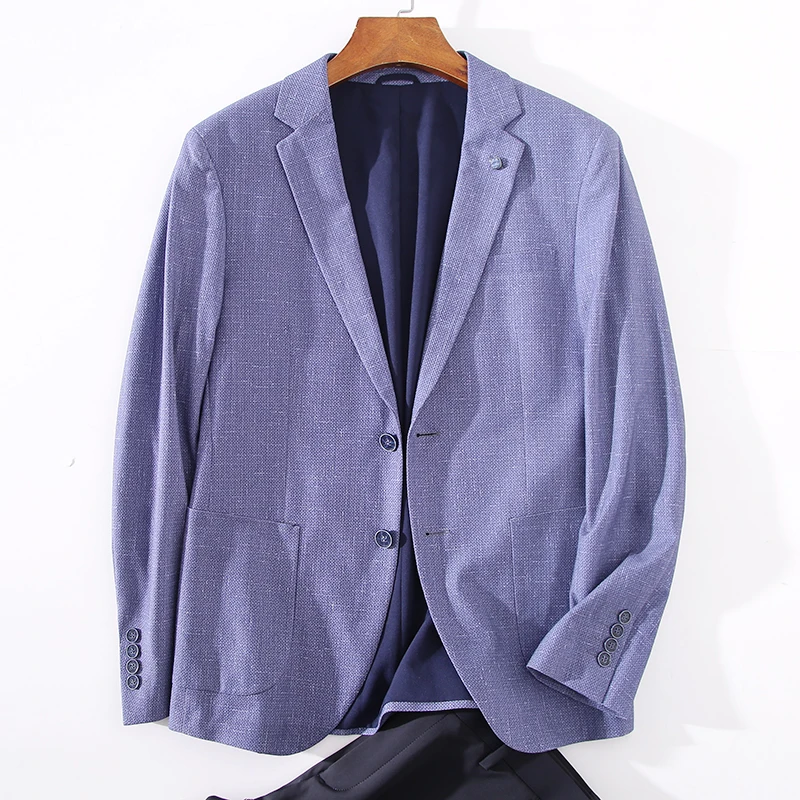 

Высококачественный мужской деловой повседневный пиджак-слим с цветочным узором, весенняя новинка