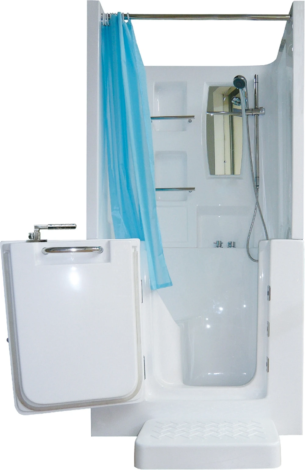 Freestanding Disability Walk In Massage Bathtub For Seniors Acrylic Soaking Tub With Door Easy Access Home Bathroom Use