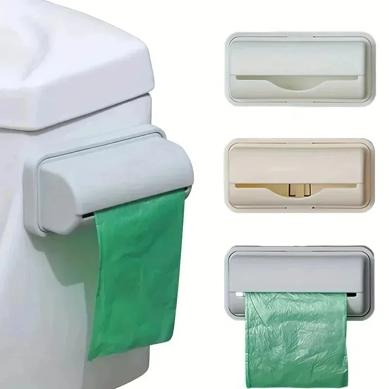 Space Saving Storage Box Wall Mounted Trash Bag Dispenser Kitchen Bathroom Storage Organizer Home Organization Accessory