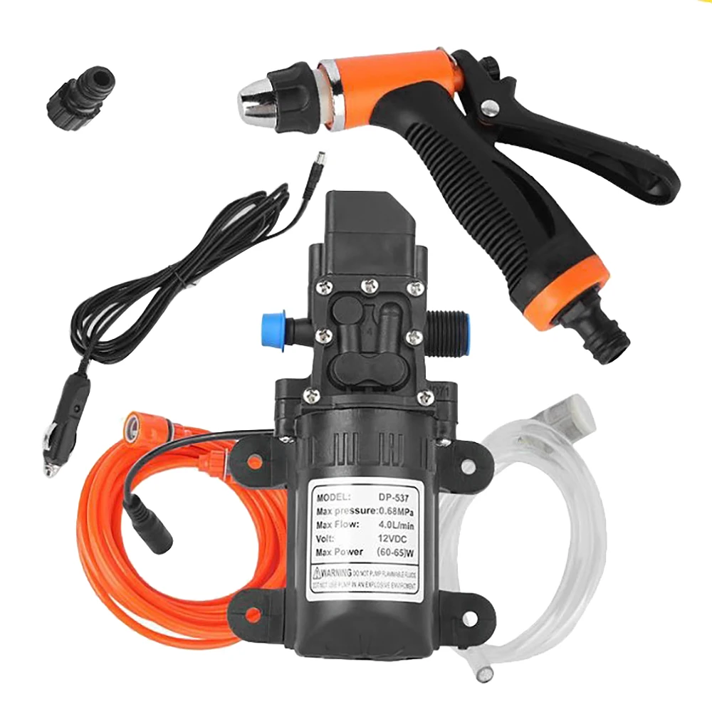 Portable Intelligent Electric Pressure Washer Pump Sprayer Car Was 12 V Self Priming Water Pump Car Kit for Car Garden