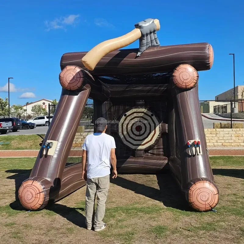 Inflatable Ax Throwing Game Carnival Sport Games Outdoor Fun Sport Game for Adult and Kids