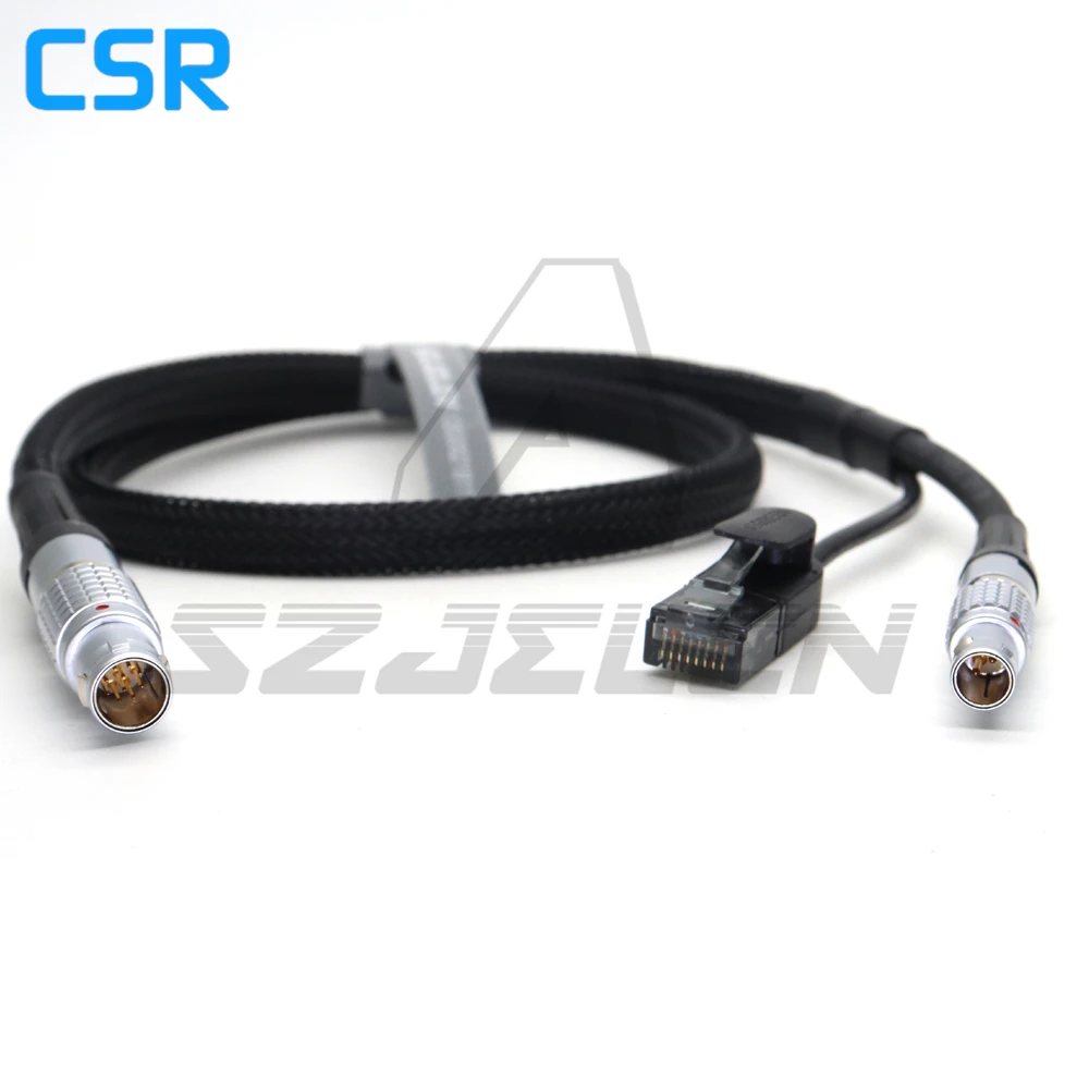 1B 10-Pin ARRI ALEXA(Male) to RJ45 Ethernet(Male) Camera Control+0B 2Pin (24V) Cable ﻿ ﻿