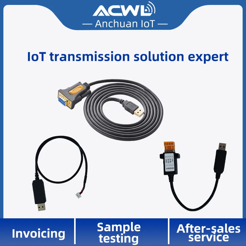 USB to RS485 or TTL USB to 232/LoRa Module Setting Cable/Wireless Module Accessories Converter Cable for Wireless Module Setup