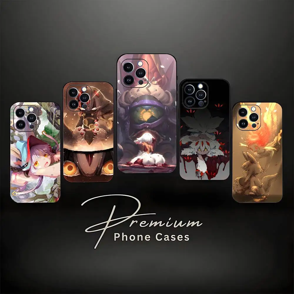 

M-Made In A-Abyss Faputa Phone Case For iPhone 17,16,15,14,13,12,11 ,Pro Max,XS,X,XR,SE,Mini,8,7,Soft Silicone Black Cover