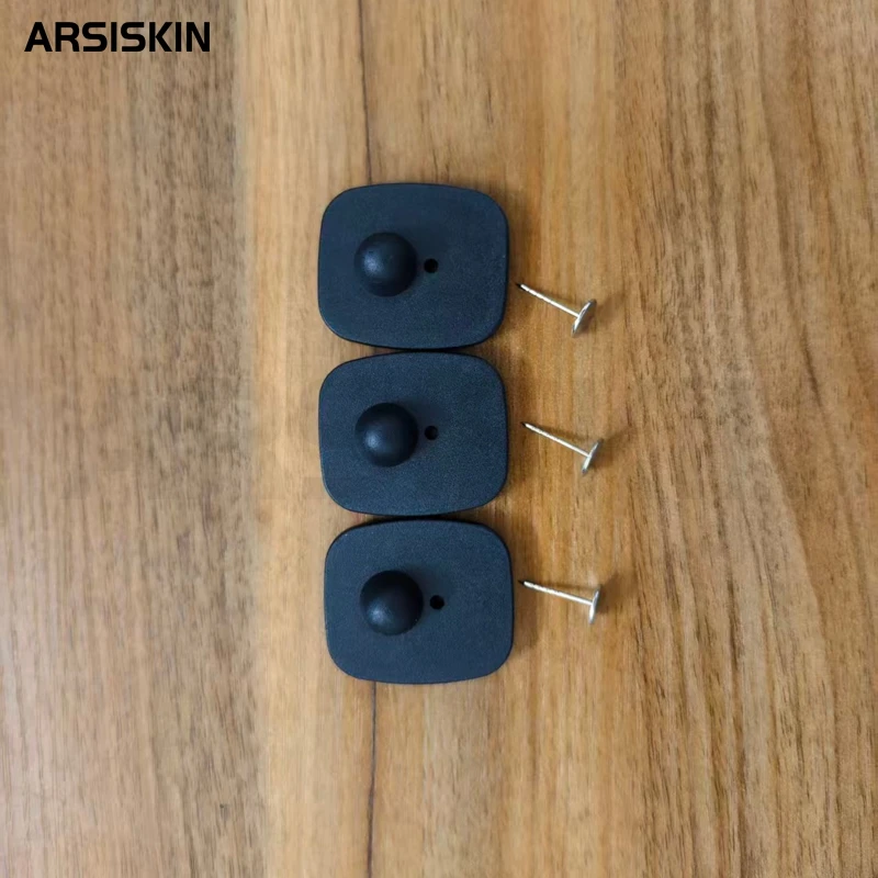 500Pcs EAS security Loss Prevention Anti Shoplifting Mini RF 8.2Mhz Square Tag With Pins For Supermarket Store Clothes