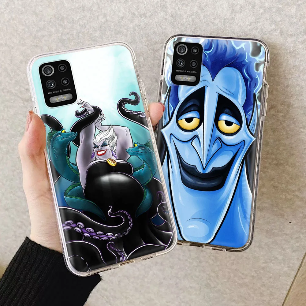 Transparent Case for Tecno Camon 15 16 17 17P 18 Premier 18I 18P 18T 19 POP 4 Pova 3 AIR 5P 5 LTE Pro Soft Cover Disney Villain