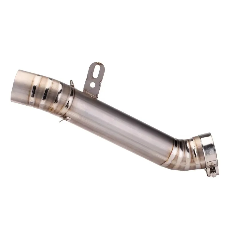 لأبريليا RSV4 2017 2018 2019 دراجة نارية الانزلاق على أنظمة العادم تعديل جودة سبائك التيتانيوم الأوسط وصلة الأنابيب