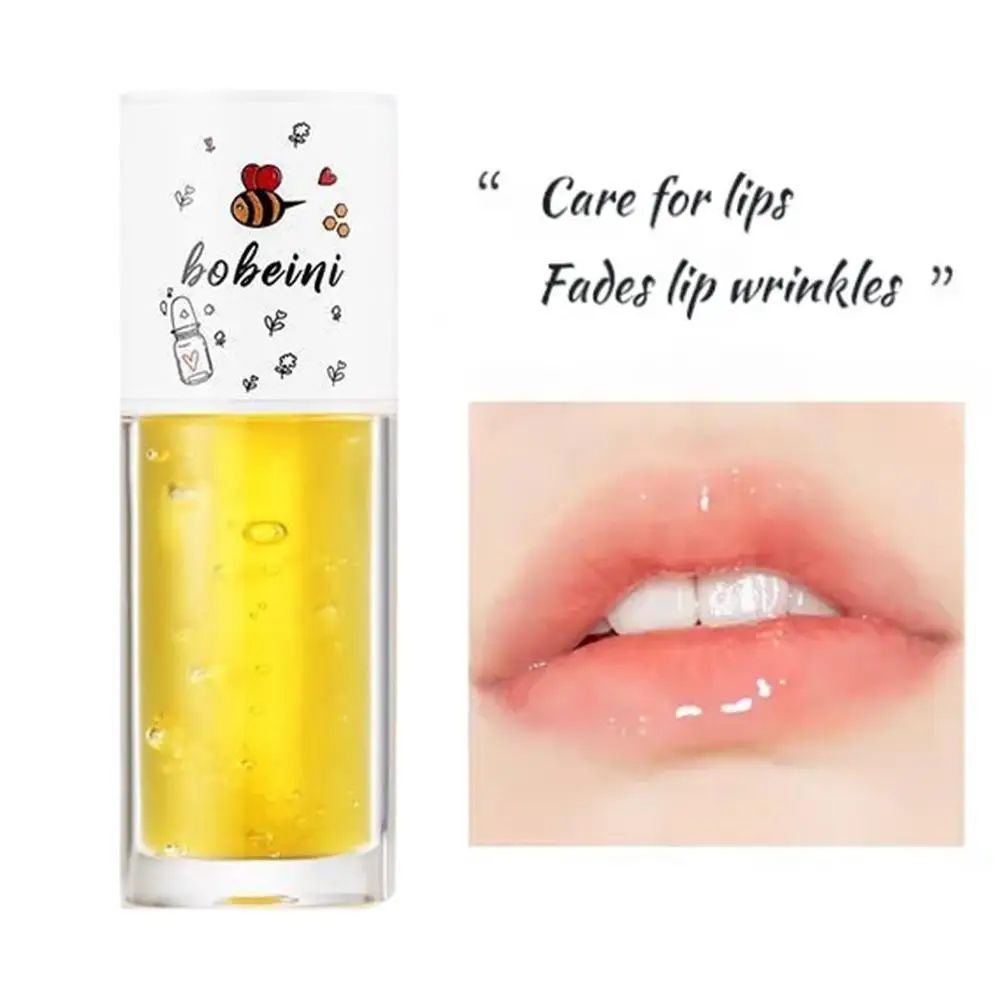 Brillo de labios hidratante, potenciador de brillo de labios, reparación de líneas de esencia de aceite fino, cuidado de labios, bomba de suero, Reduce C3l8