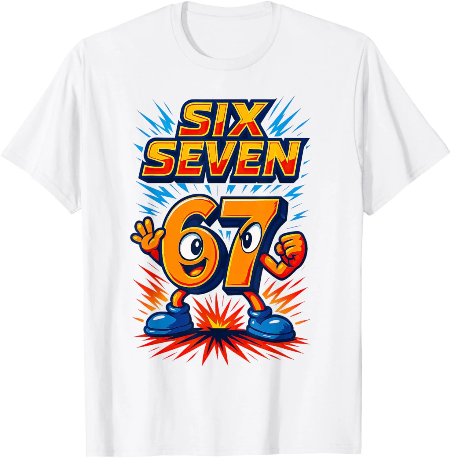 67 Six Seven camisetas hombres mujeres Harajuku camiseta con cuello redondo moda Hip Hop Harajuku camisetas de manga corta verano camisetas Unisex