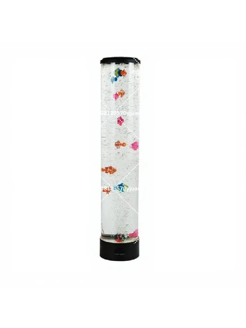 Color Changing Floor Lamp Tall Bubble Fish Light for Bedroom Living Room Standing Ambient Decoration