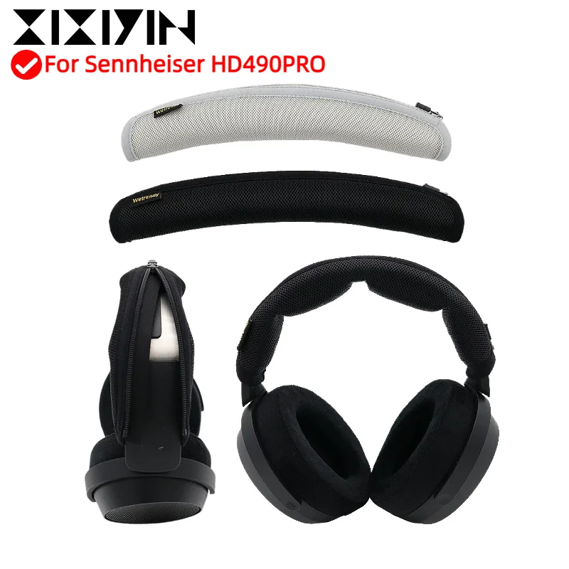

XIXIYIN Headband Cover For Sennheiser HD490PRO Headphone Head Beam Breathable Mesh Cloth Zipper
