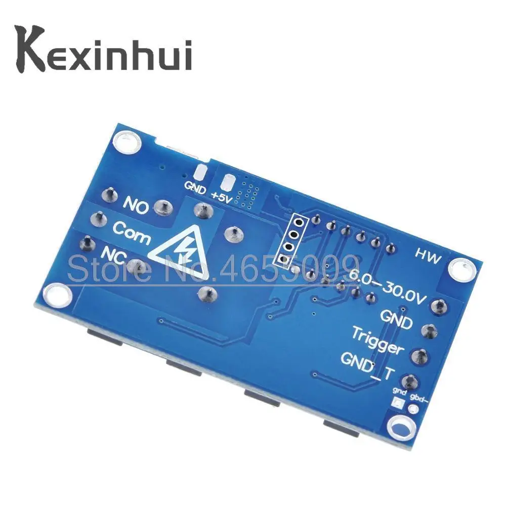 6-30V Relay Module Switch Trigger Time Delay Circuit Timer Cycle Adjustable Trigger OFF / ON Switch Timing Cycle for Arduino