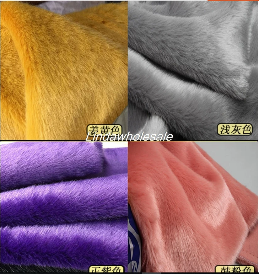 Quality imitation rabbit fur, felt cloth,Pile 2cm Faux Fur Fabric,17 color available  fur textile,180cm*50cm/pcs