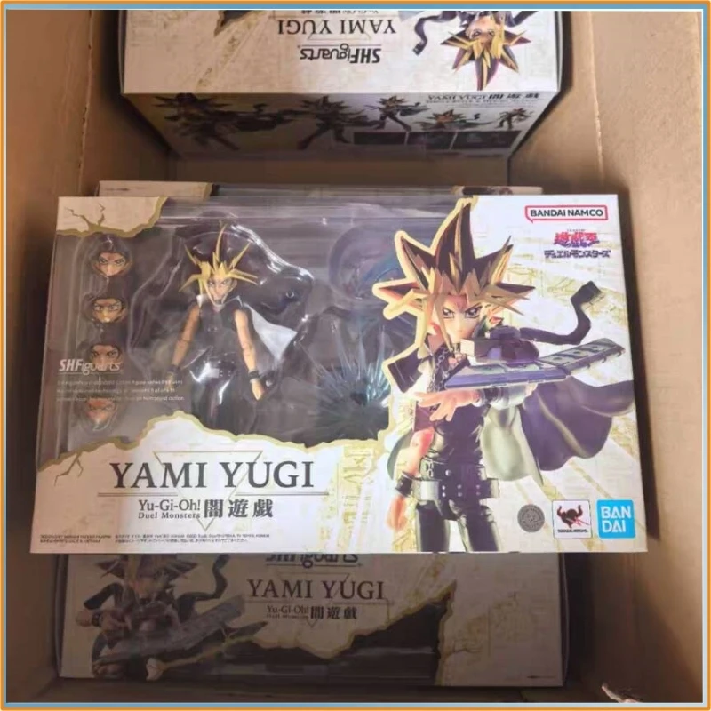 Genuine Bandai  Yami Yugi (Dark Yugi) Yu-Gi-Oh! Atem Pharaoh Complete Action Figure Model Toy GIft For Fans