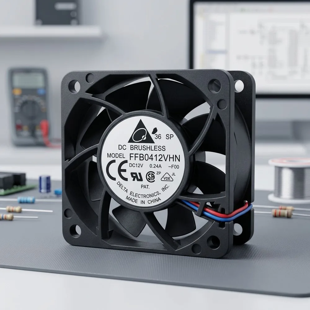 For Delta FFB0412VHN-F00 4028 DC12V 0.24A 4CM 3-Wire Server Cooling Fan