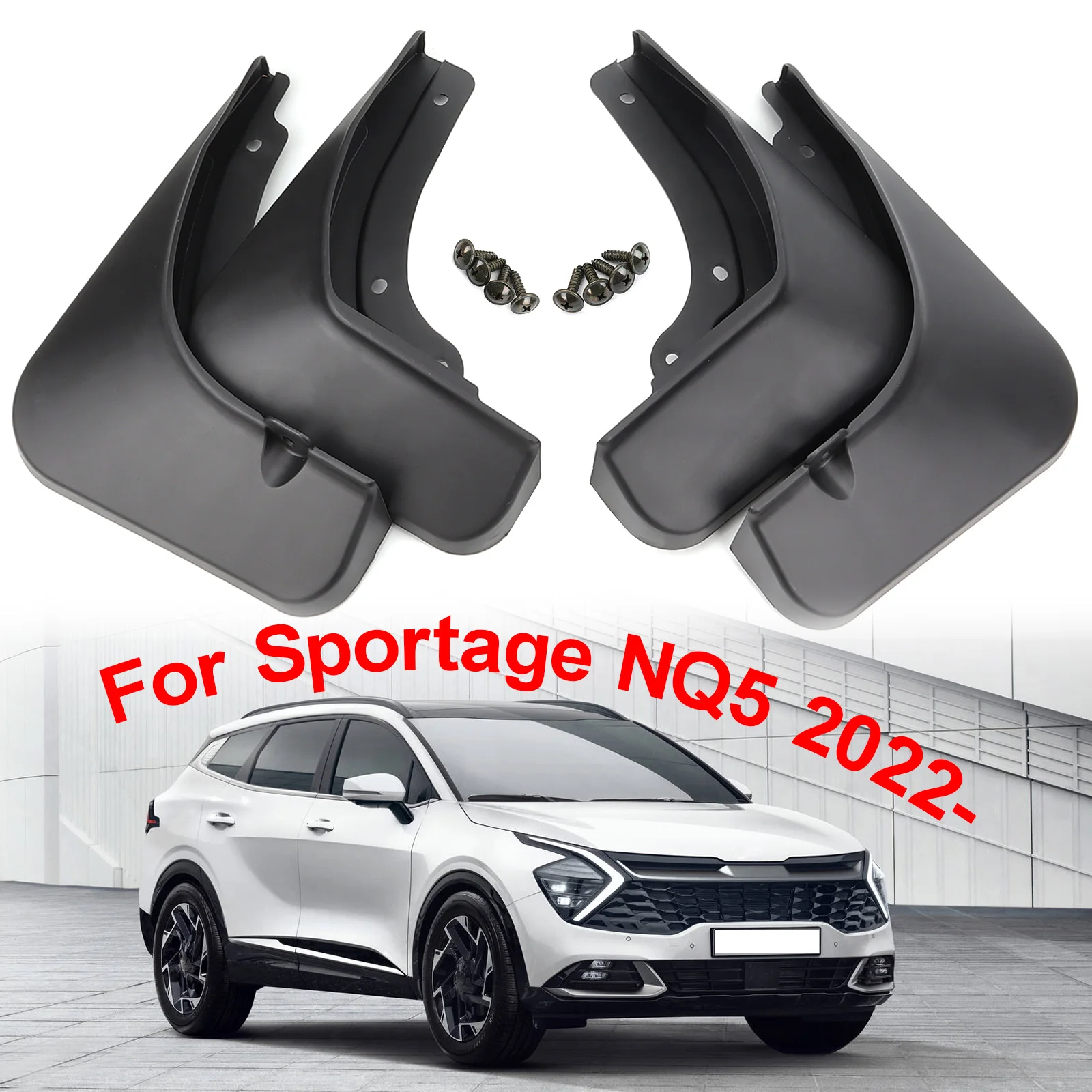 4pcs For KIA Sportage NQ5 LWB 2022 2023 2024 Car Mud Flaps Splash Guards Fender MudFlaps Front Rear Mudguards Accessories