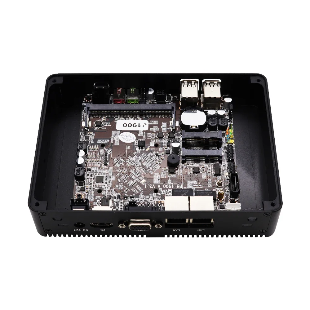 

Eglobal Commercial Fanless Mini PC Win7/8/10/linux onborad cele-ron J1900 2*Lans4* USB Micro Computer WiFi HD-MI