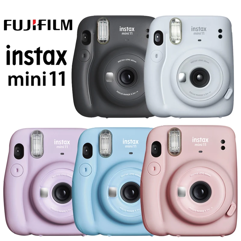 Imagem -06 - Fujifilm-instax Mini 11 Câmera Instantânea com 40 Folhas Mini Film Paper Câmera Shoulder Strap Bolsa Acessórios Bundle Kit Original