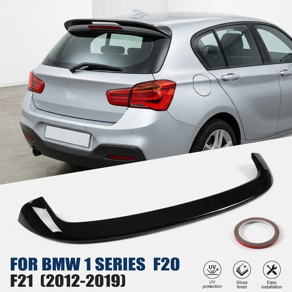 Glänzend schwarzer Heckspoiler im M Performance-Stil für BMW 1er F20 F21 2012-2019 Kofferraumdeckel