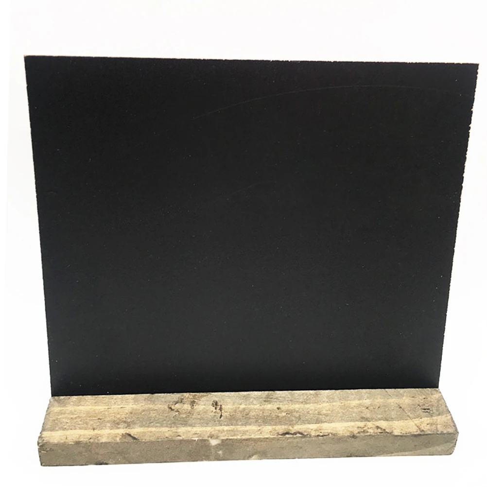 

10 Pcs Message Blackboard Chalkboard Signs Mini Vintage Tabletop with Stand Bamboo