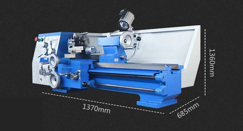 CJM320B Metal Lathe/AC 750W Motor All Steel Gear Lathe/38mm Spindle Bore Hole