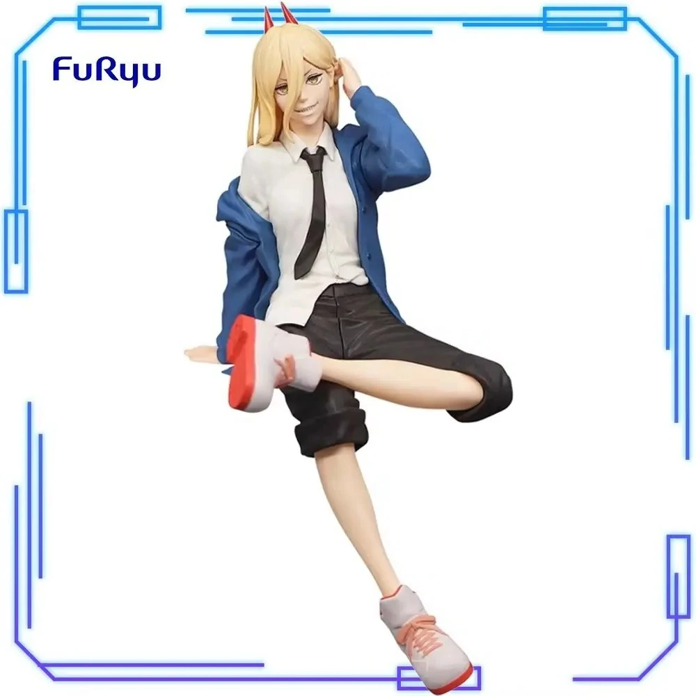 

In Stock FuRyu Original Genuine Noodle Stopper Figure Anime Chainsaw Man Power 14cm Collections Model Toy Figures Birthday Gift