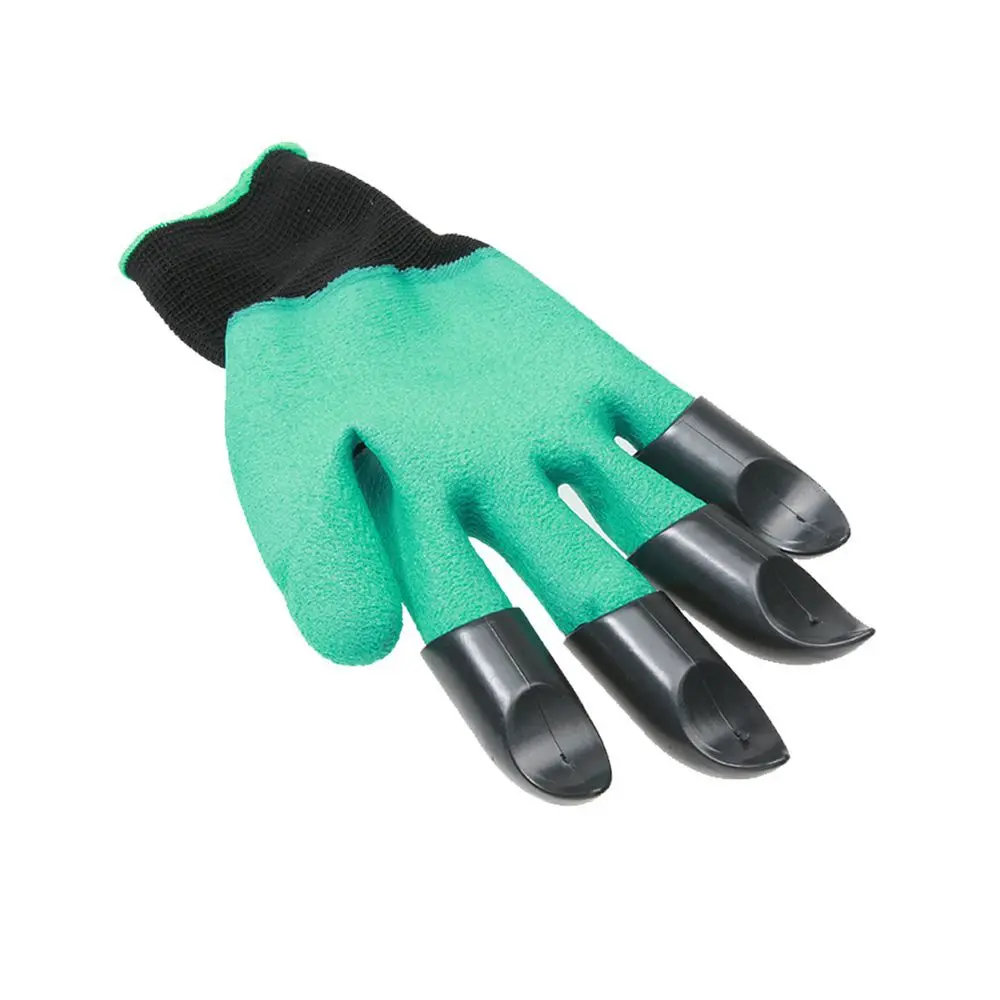 1 Pair Garden Gloves with 8 Claws - Protect Your Hands While Gardening - Effortlessly Dig, Plant, Weed, and Seed