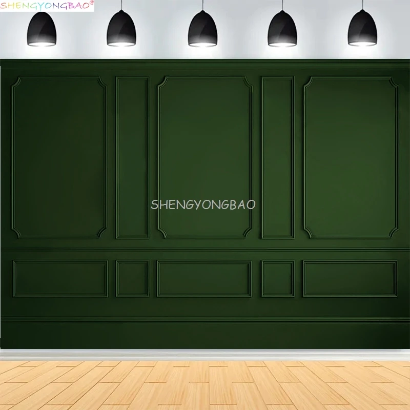 Interior Wall And Floor Mouldings Photography Backdrops Retro Joinery Wood Paneling Palace Wedding Photo Studio Background OR-15