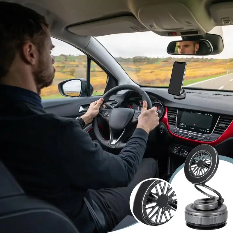 Magnet Phone Holder Dashboard Phone Holder 360 Rotation Windshield Cellphone Support Foldable Air Vent Cradle Suction Cup For
