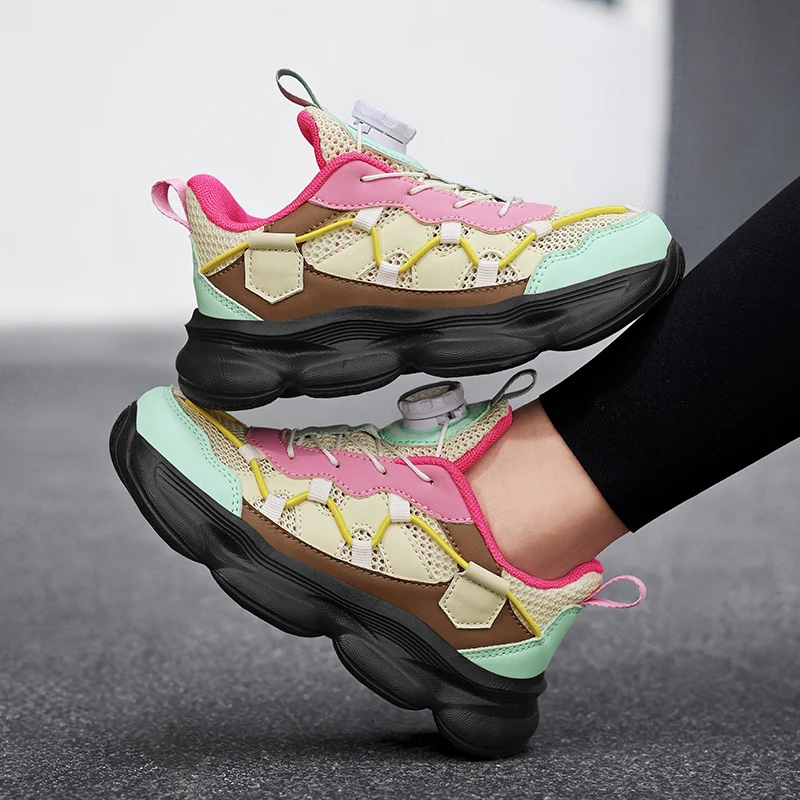 

Boys Girls Summer Running Shoes Full Mesh Breathable Flexible Sole Casual Sports Sneakers for School Playground