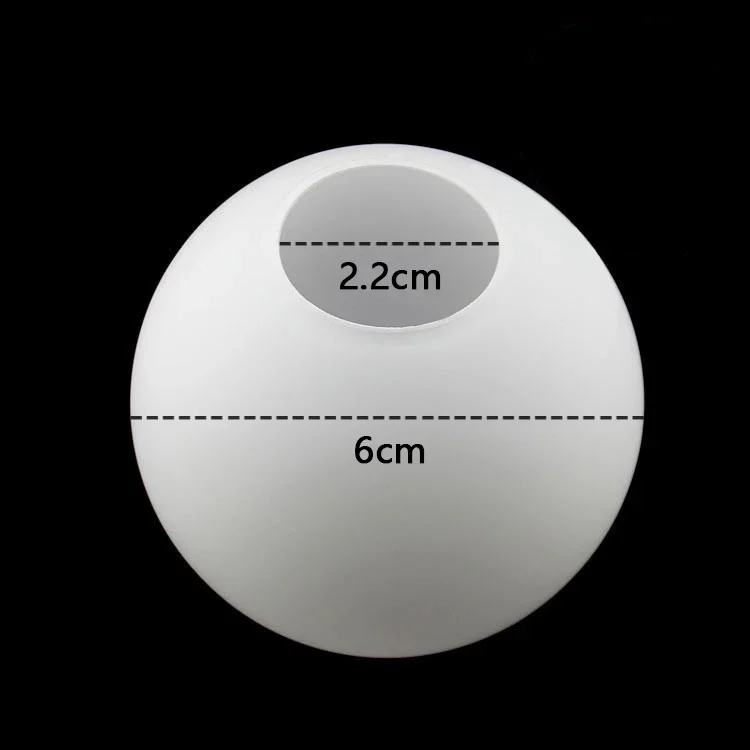 Wit glazen lampenkap, melkachtige bol lampenkappen passende lamp, D10cm D12cm D15cm D20cm D25cm ronde lichtafdekking, Pantalla Lampara